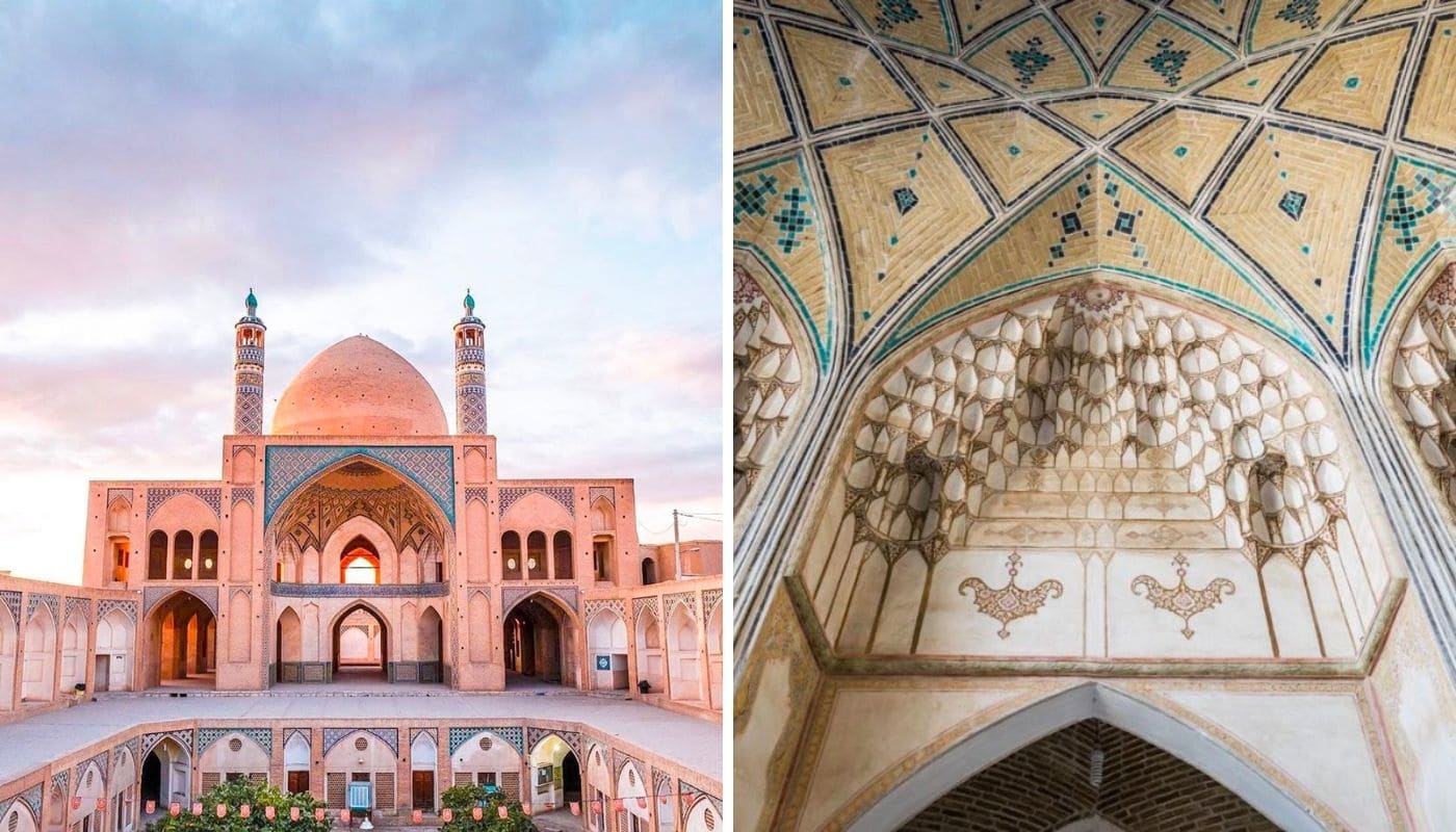 Тур в Иран мечеть Ага Бозорг в Кашане - GoIran