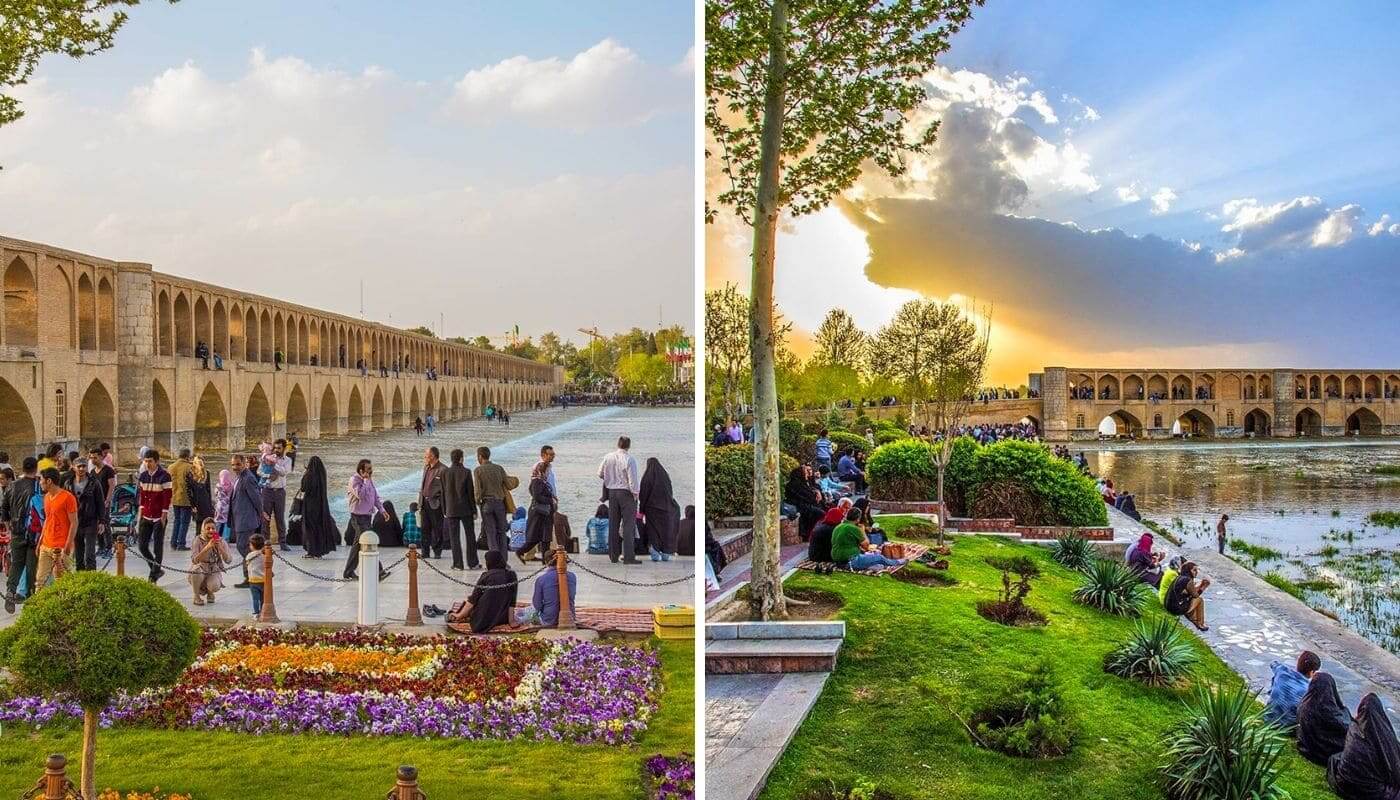 Тур в Иран мост Си-о-се-поль в Исфахане - GoIran